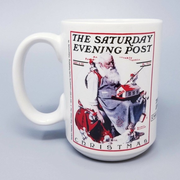 Norman Rockwell Saturday Evening Post Santa's Helpers Christmas Collection Mug - Picture 1 of 6